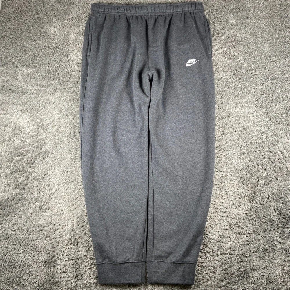 Nike Sportswear Club Fleece Joggers Mens 3XLT Grey Tapered Sweatpants BV2671-071